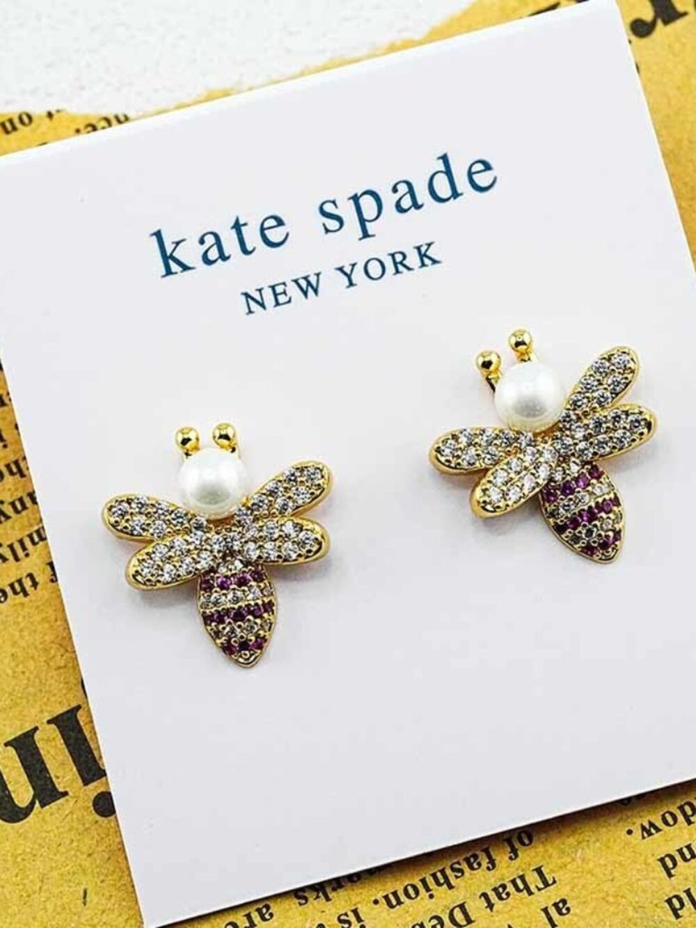 Kate Spade Bee Stud Earrings - Picture 2 of 5